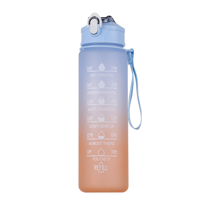 Large Capacity Sports Plastic Scale Water Bottle Portable Sports Bottle Portable Drinking Cup With Straw - Premium 0 from Kay Store - Just $2.18! Shop now at Kay Store