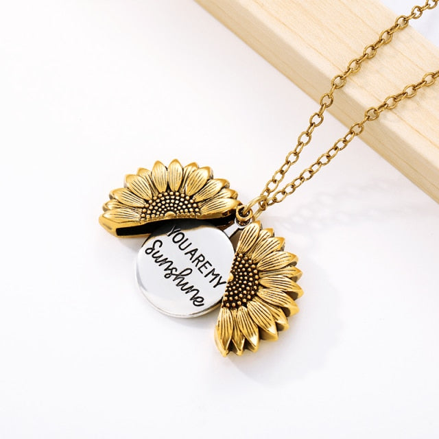 Sunflower Pendant Necklace - Premium  from My Store - Just $16.74! Shop now at Kay Store