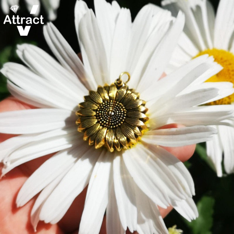 Sunflower Pendant Necklace - Premium  from My Store - Just $16.74! Shop now at Kay Store